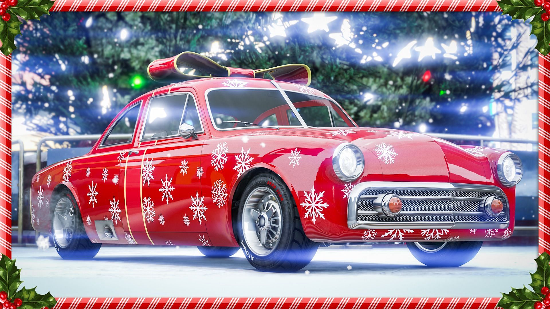 Vapid Clique with a Christmas-themed livery (Image via Rockstar Games)